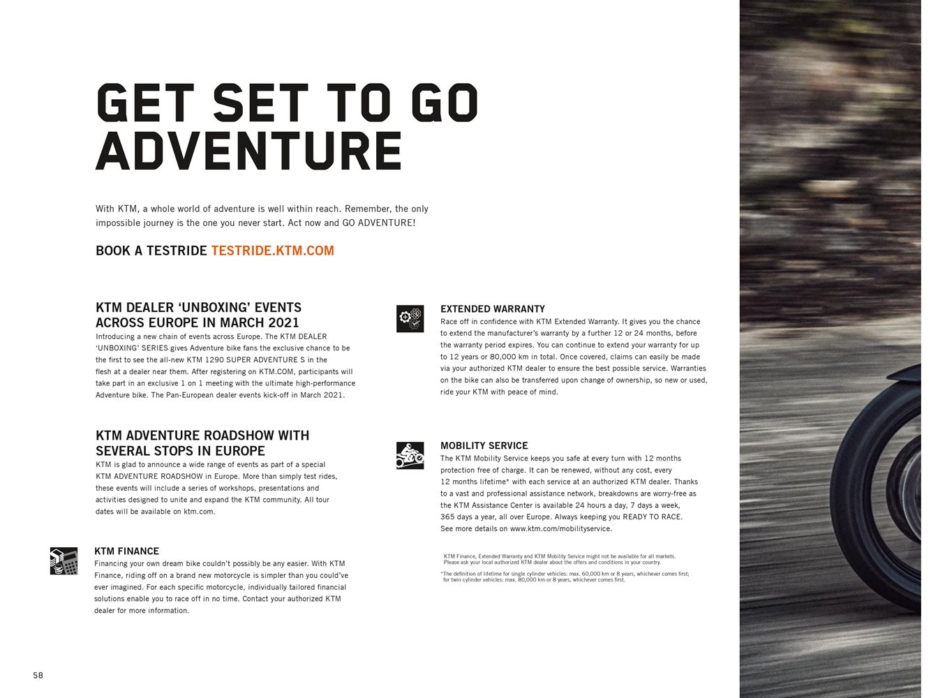 KTM (Super) Adventure 1290 S, 1290 R, 890 R, 890 R Rally a 390 ideál na KTM World Adventure Week 2021